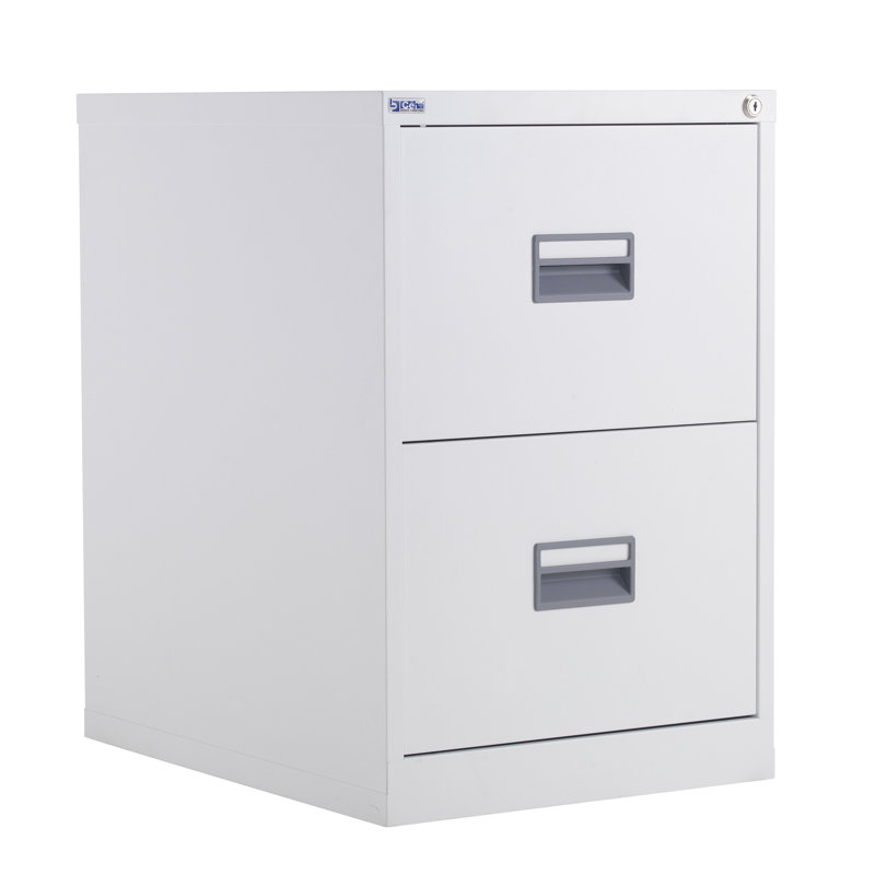 46.5cm Wide 2 -Drawer Steel File Cabinet, White