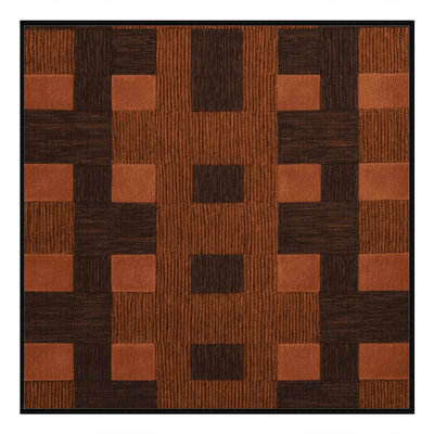 Tapis damier noir lavable à la machine