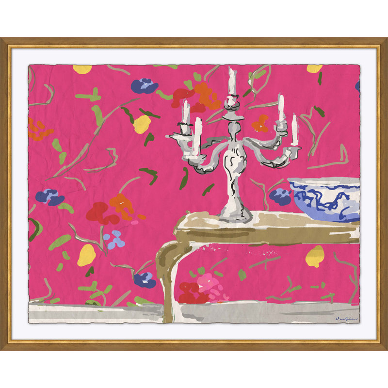 «Sissinghurst Pink» par Dana Gibson, encadré
