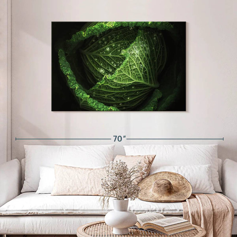 Yarlin Cabbage, 30" H x 45" W