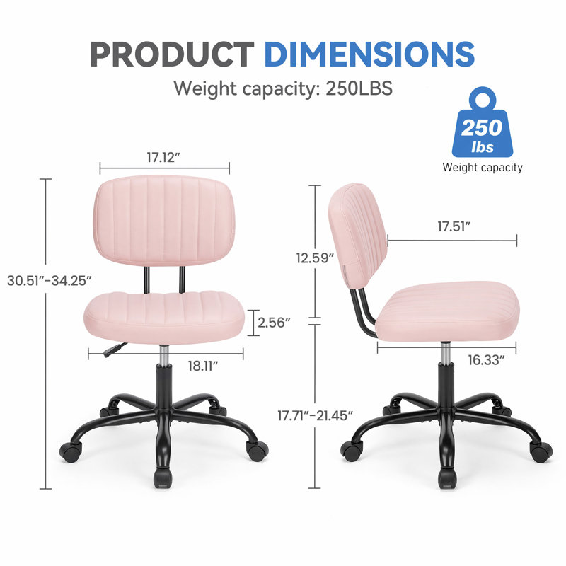 Bureaux réglables en hauteur avec chaise de bureau pivotante en similicuir, Black