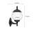 Valencia 1-Light Ribbed Outdoor Wall Lantern