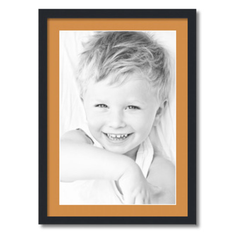 Matte Picture Frame with Mat, Amber