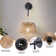 Elena Rattan Plug-in Swing Arm Sconce with Bulb Included