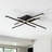 Whisman 4-Light LED Semi Flush Mount Ceiling Remote Dimmable Square Large Size-101771138-91527019