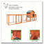 Grand poulailler en bois 122 ＂, poulailler d'extérieur avec nichoir, cage à volaille grillagée-696353060
