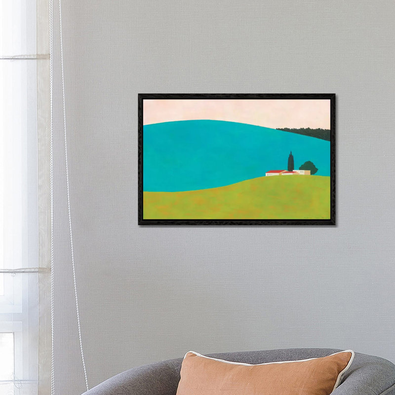 Shtula by Itzu Rimmer - Painting on Canvas, 66.04 cm H x 45.72 cm W, Black Framed