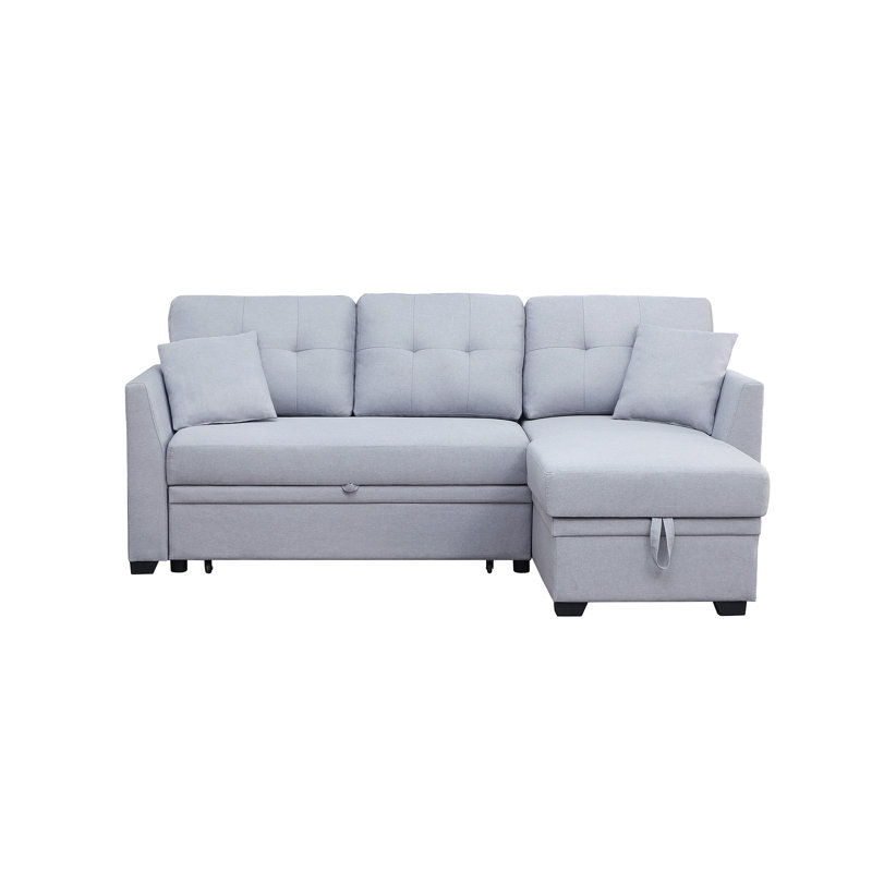 Navaeh Sleeper Sofa, Light Gray