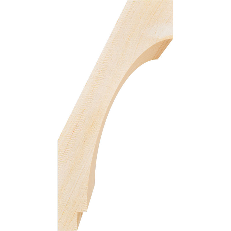 Attelle impériale du genou, Sapin de Douglas, Lisse, H 16 po x l 5,5 po x P 8 po