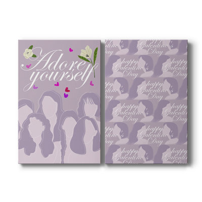 Collection Happy Galentine's Day - Toile tendue avec châssis de qualité supérieure - Prêt à accrocher