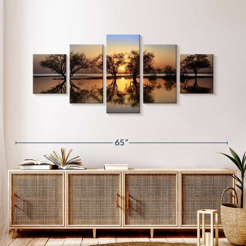 Sudan Sunset, 24" H x 55" W
