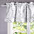 Samantha Floral Damask Medallion Pattern Valance Single Rod Pocket