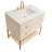 Kim 36"L Free Standing Vanity Base in Antique White