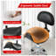 Tabouret roulant ergonomique en cuir PVC l 15 po x P 17 po x H 33,5 po ErgoPRO