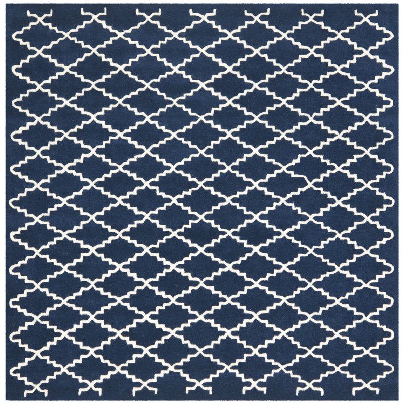 Chatham Hand Tufted Wool Geometric Rug, Square 7'
