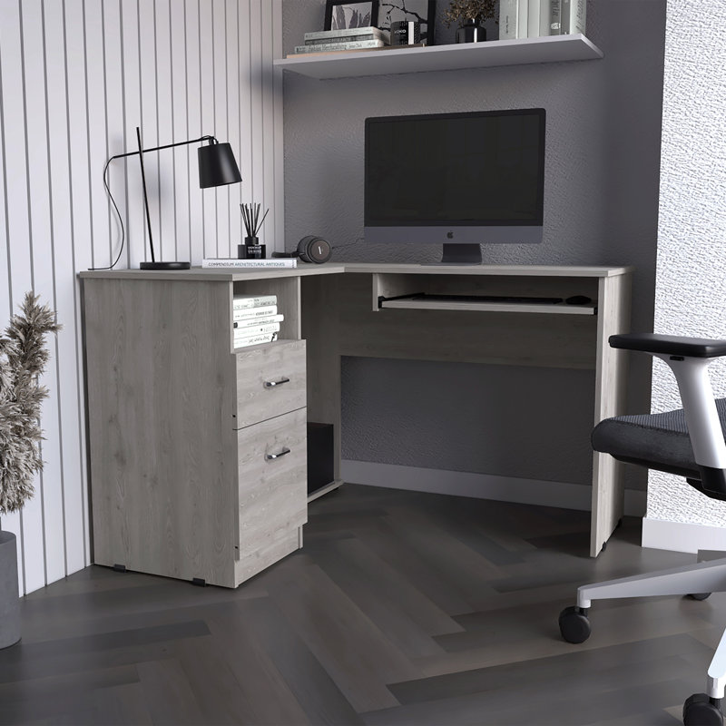 Bureau en L Bureau en L, Gris délavé