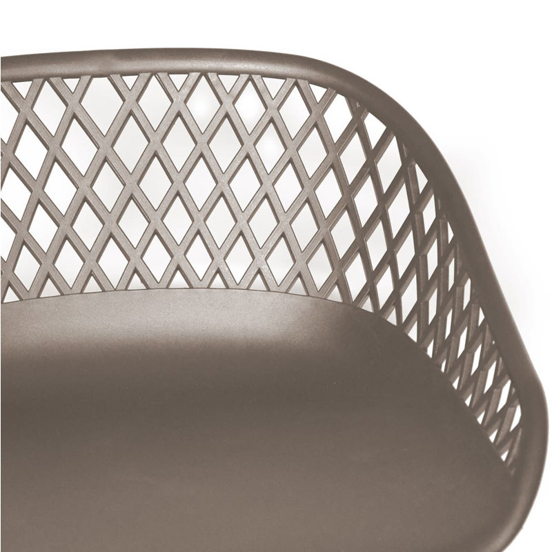 Newark Patio Bar Stool, 25.5", Taupe