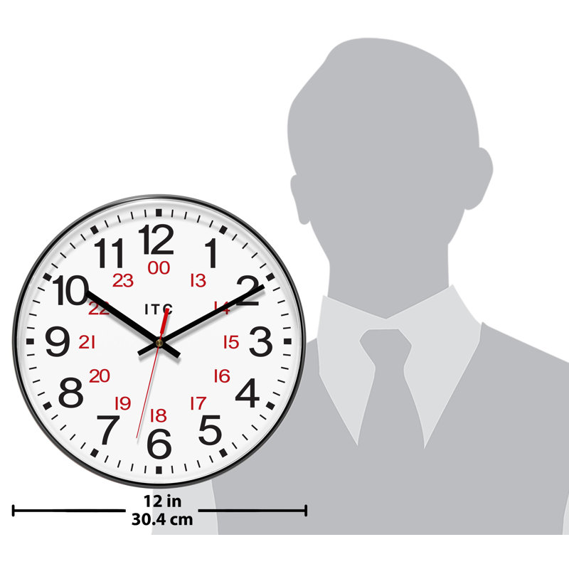 Horloge murale ITC, Black