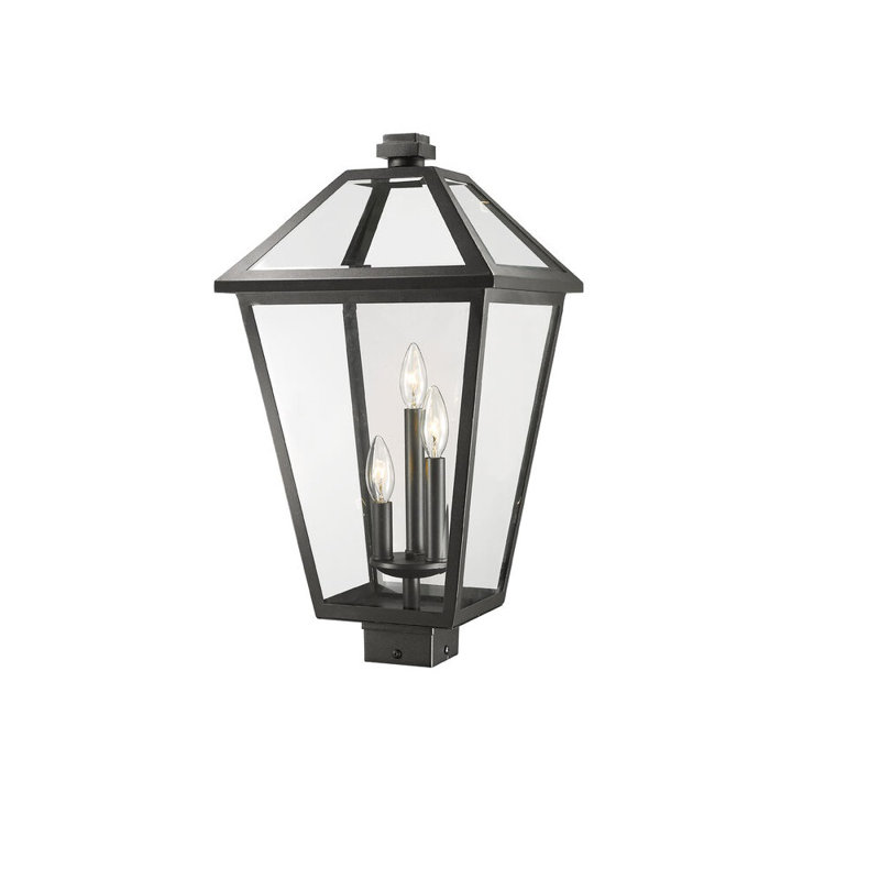 Anaye Lantern Head, Rubbed Bronze, Seeded, 19" H x 10" W x 10" D