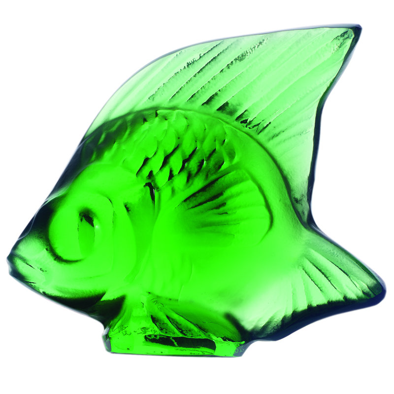 Fish Figurine, Emerald Green