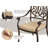 Asijah 6 - Person Patio Dining Set with Rectangular Table , Cushions Included-634643191
