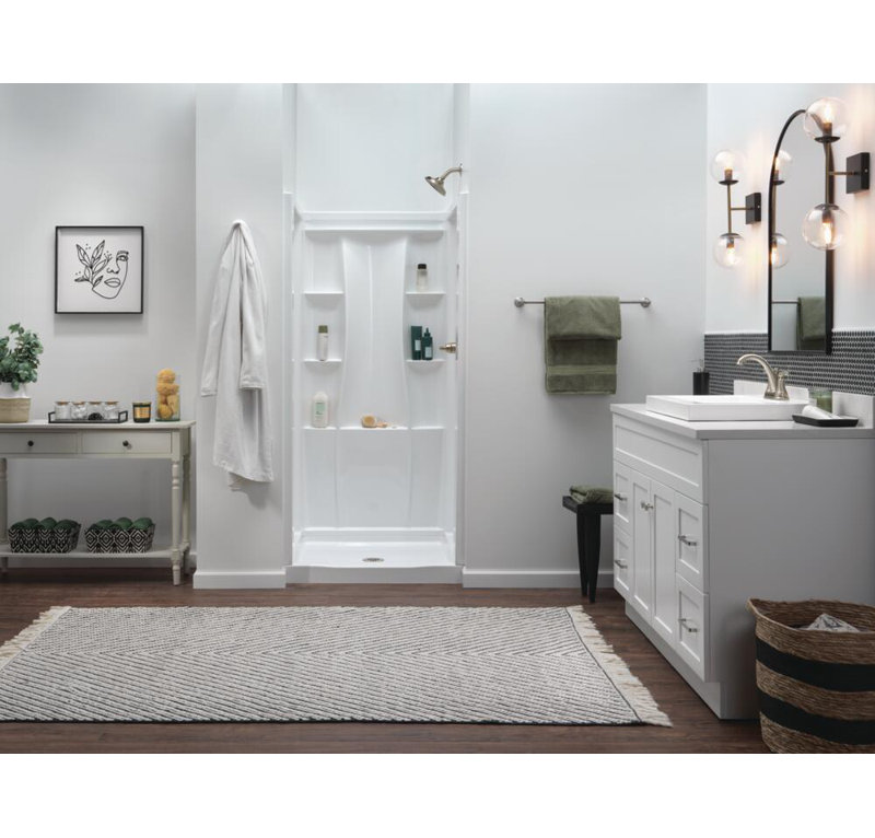 Woodhurst Centerset Bathroom Faucet with Drain Assembly, Stainless Steel, None