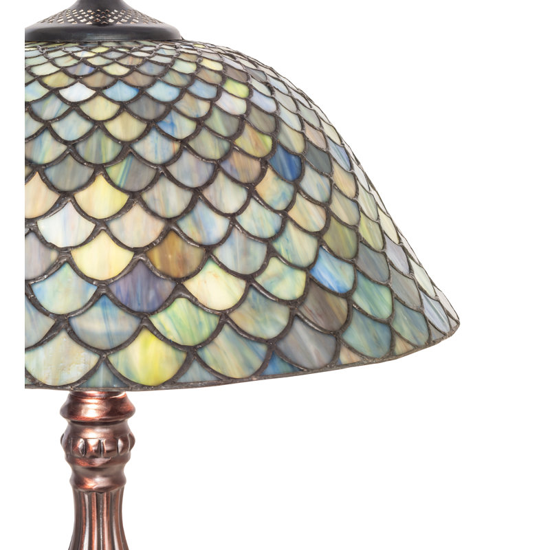 22" High Tiffany Fishscale Table Lamp