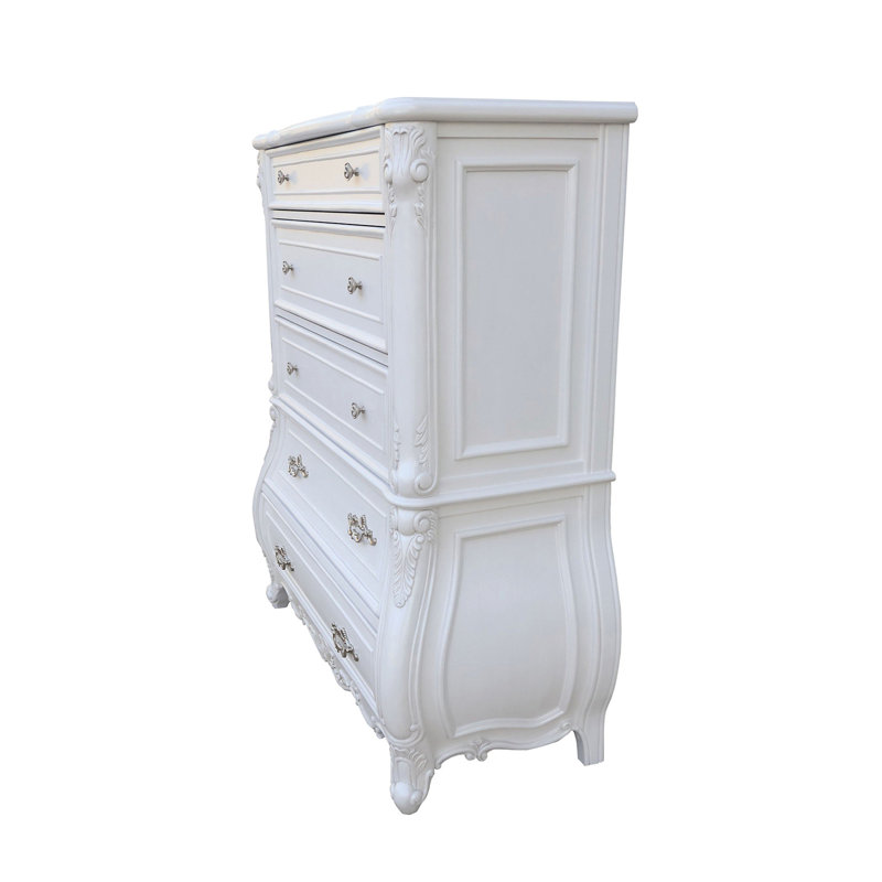 Commode traditionnelle Valentini, blanc