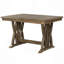 Ensemble de table de salle à manger 7 pièces en bois massif avec chaises rembourrées et rallonge de 12 po pour 6 personnes