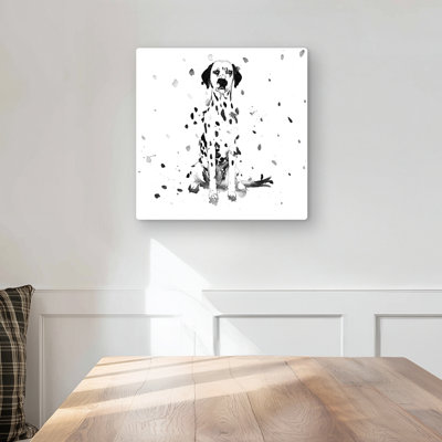 Dalmatian Dog Metal Print | Bedroom Decor Illustrative Art