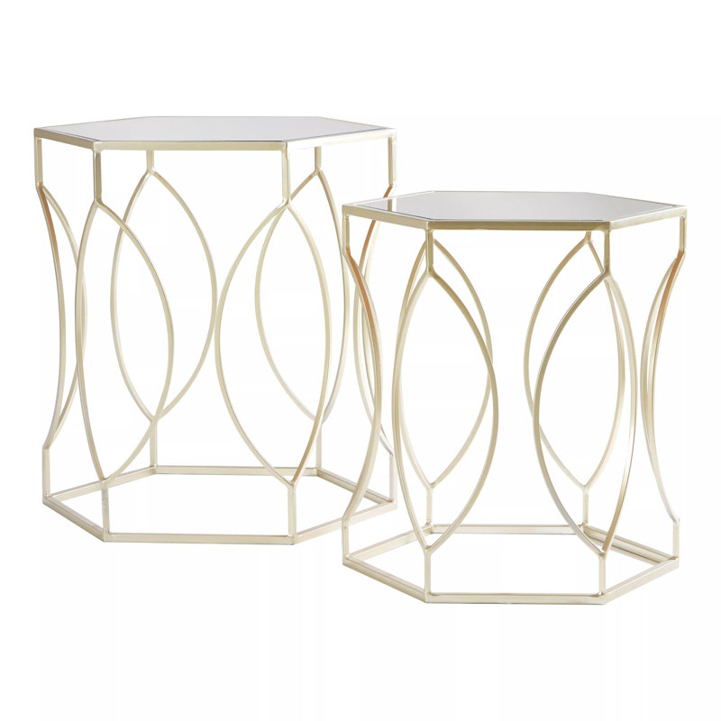 Loughman Pedestal Nesting Tables