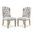 Wilfred Tufted Wingback Upholstered Side Chair in Ivory