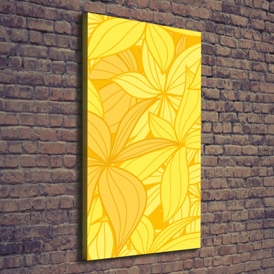 Yellow Flowers - Wrapped Canvas Print