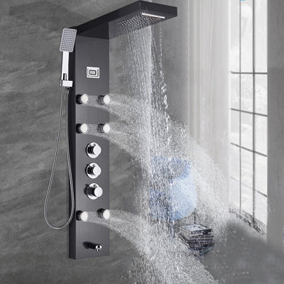 43.7'' Shower Panel with Fixed Shower Head