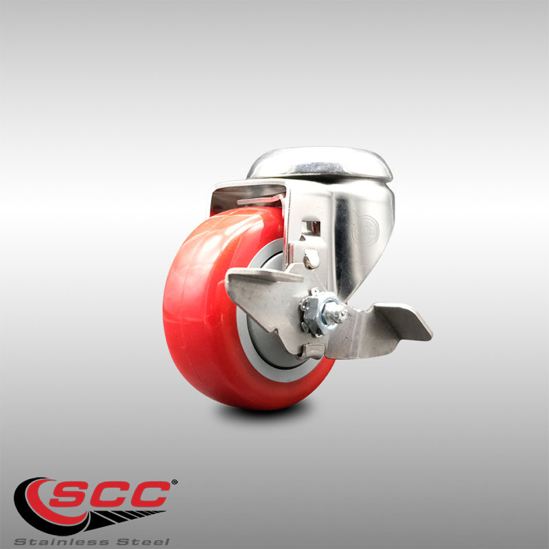 Polyurethane Casters, Red