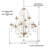 9 - Light Steel Dimmable Chandelier