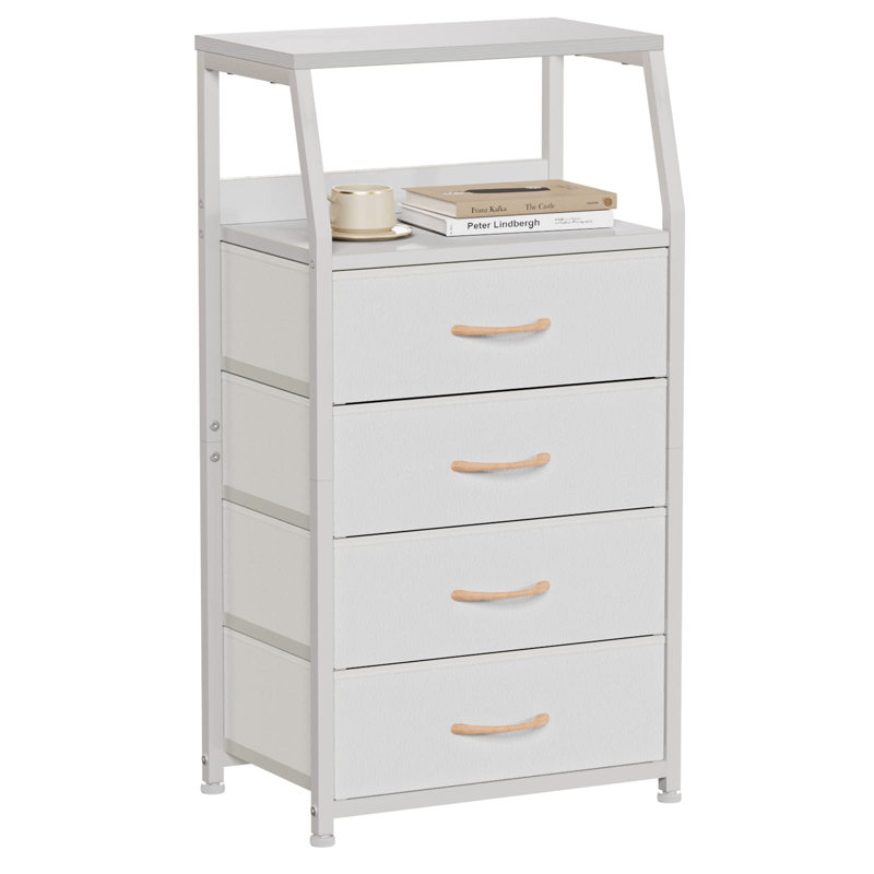 Tieny 4 Drawer Storage Drawer, White
