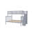 Twin Over Full Stairway Bunk Bed With Trundle,Gray-329216869