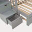 Twin Over Twin/Full Bunk Bed With Twin Size Trundle