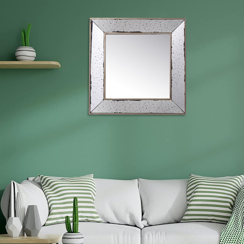 Rojan Square Wall Mirror, 12" x  12"