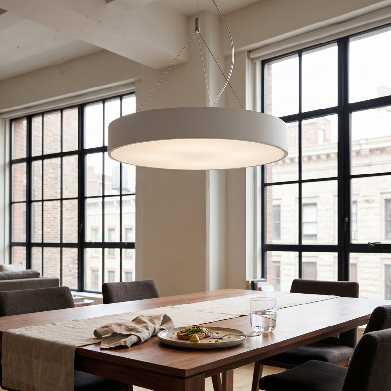 Caprice 1 - Light White LED Single Pendant, White