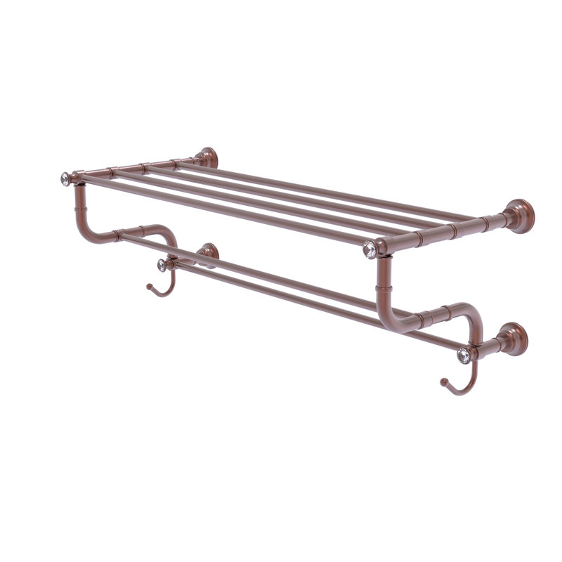 Porte-serviettes mural Freyja, Cuivre antique, H 10,6 po x l 32 po x P 12,5 po
