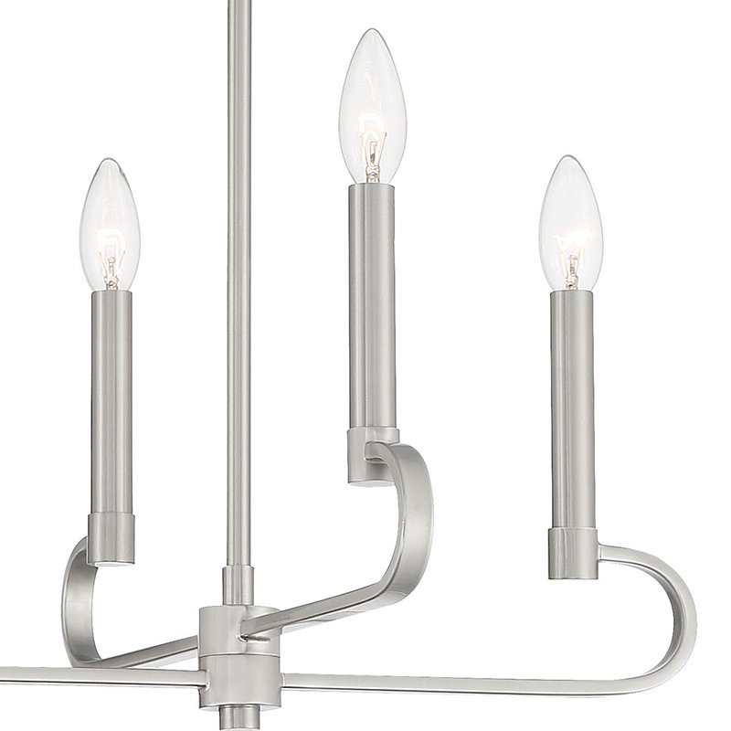Madel 6 - Light Kitchen Island Pendant, Brushed Nickel