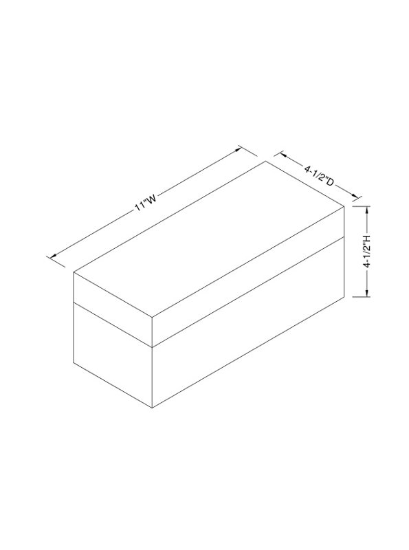 Glencoe Boxes, Blue/Clear