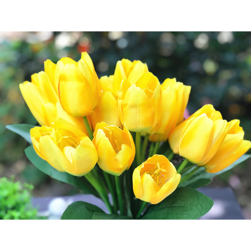 Jet de tulipe en soie artificielle