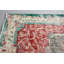 Grand tapis turc Oushak de couleur rouge, idéal pour la salle à manger, rehaussant un décor bohémien chic rétro de qualité suprême