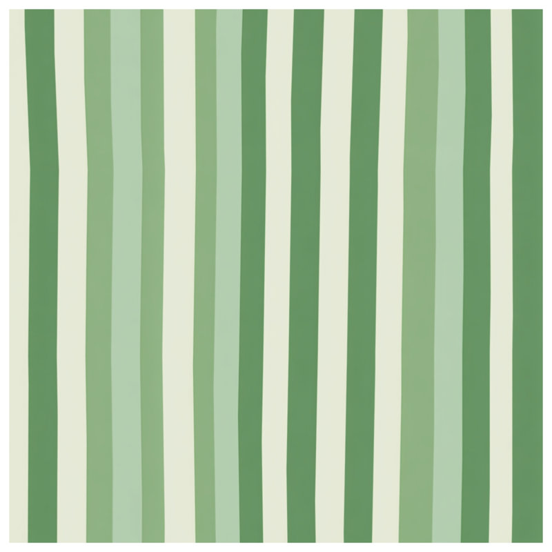 Green Stripes Throw Pillow, Pattern Double Sided Pillows, 14 x 14 inches