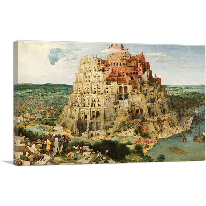 La grande tour de Babel - impression, H 12 po x l 18 po x P 0,75 po