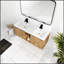 Meuble-lavabo mural 48 po avec lavabo double et portes à fermeture douce pour une décoration moderne