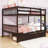 2 Drawers Wooden Bunk Bed with Ladder-1533013103-1533013098